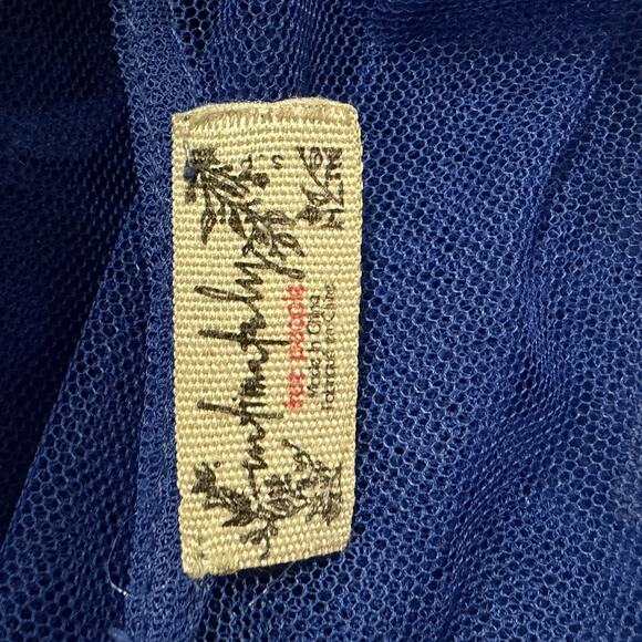 Free People Intimately Push Send Mini Slip Tutu Tulle Dress Royal Blue Coquette - Picture 4 of 12